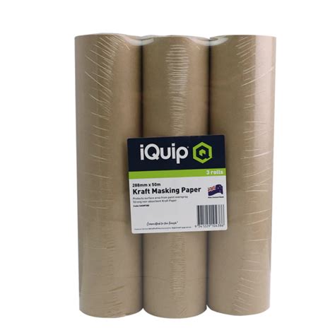 Iquip Kraft Masking Paper Mm X M Pack Applied Building