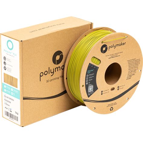 Polymaker PolyLite PLA Olive Green 3DJake Nederland