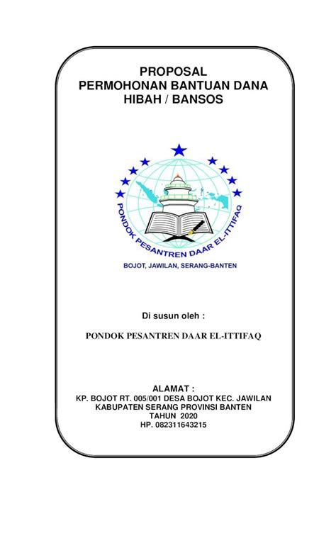 Pdf Proposal Permohonan Bantuan Dana Hibah Bansos