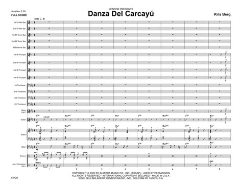 Danza Del Carcayu Full Score By Kris Berg Jazz Ensemble Digital