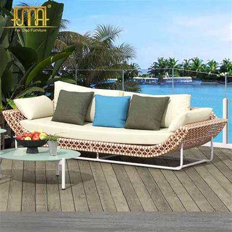 Rattan Sofa Cushions Aluminum Frame for Patio - Feidao