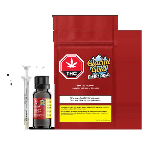 Glacial Gold MAX THC 30 Drops 35 Ml