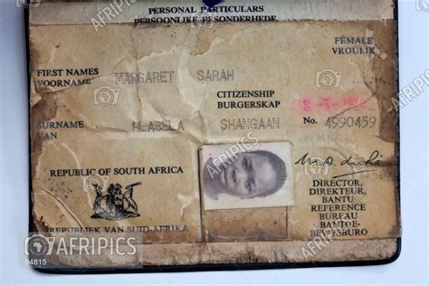 Apartheid Passbook