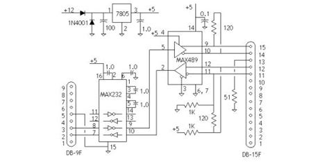 Rs422 To Rs232 Converter Circuit Diagram