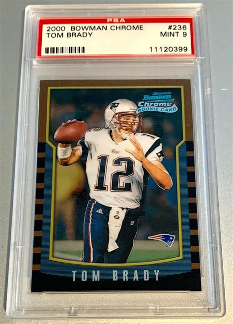 2000 Bowman Chrome TOM BRADY RC 236 PSA 9 MINT EBay