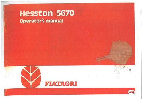 Hesston Baler 5670 Operators Manual