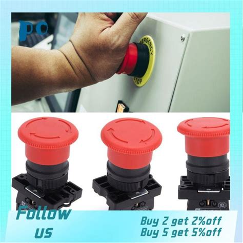 Po Red Xb Bs C Mm Emergency Stop Switch Push Button Switch