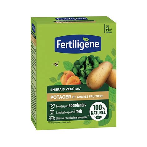 FERTILIGENE Engrais Végétal Potager et Arbres Fruitiers UAB 1 2 kg