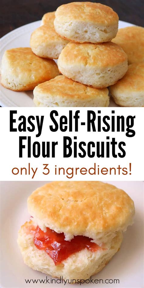 Easy 3 Ingredient Self Rising Flour Biscuits Video Kindly Unspoken