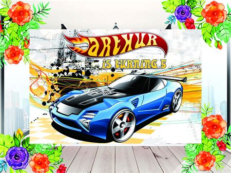 Hot Wheels Backdrop Hot Wheels Backdrop Birthday Hot Wheels Etsy Australia