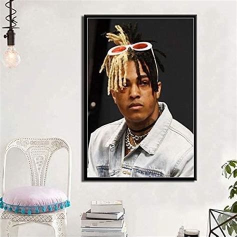 Xxxtentacion Rap Hip Hop Musique Star Chanteur Mur Art Toile Peinture