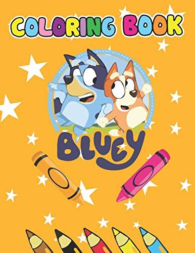 Bluey | Coloring Book: Epic Fantasy Scenes for Bluey | Easy, LARGE ...