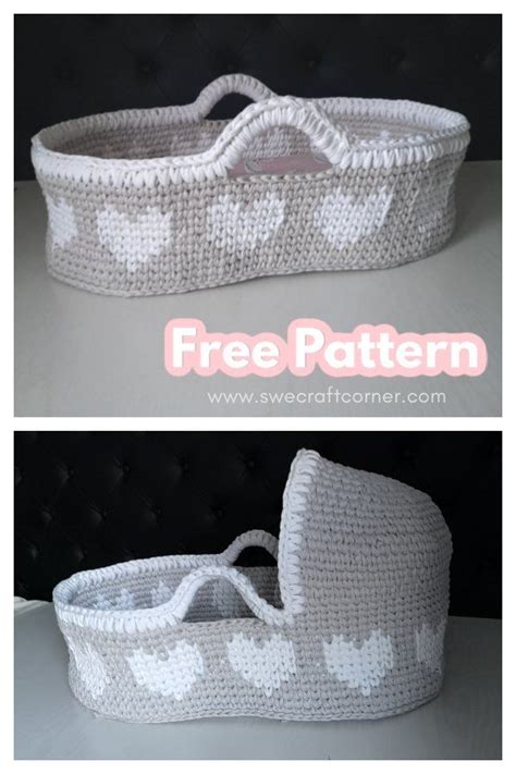 6 baby moses basket crochet patterns – Artofit