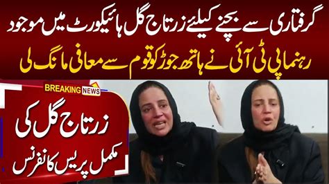 Peshwar High Court Pti Zartaj Gull Media Talk Zartaj Gul Apologies