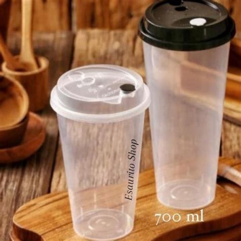 Jual Gelas Plastik Boba Cup Pp Injection Ml Oz Cup Lid