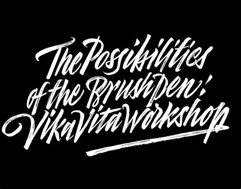 The Possibilities Of The Brushpen Vikavita Workshop By Vikavita