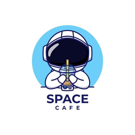 Cute astronaut logo concept isolated 4759519 Vector Art at Vecteezy