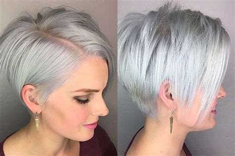 Easy Bob Hairstyle Grey Hair