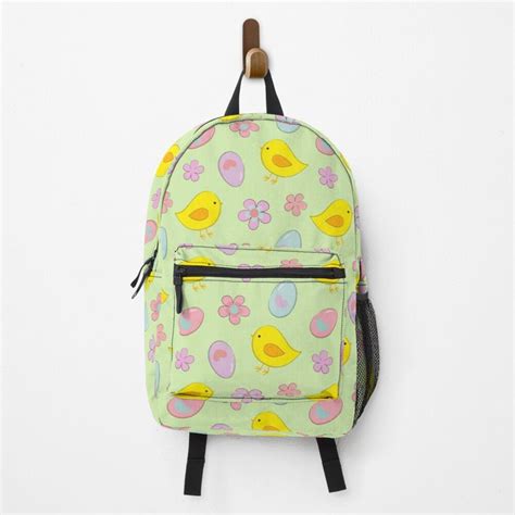 Cute Easter Chicks Spring Pattern Set Backpack For Sale By