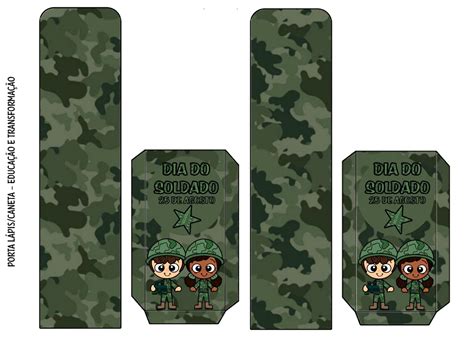 Lembrancinha Dia Do Soldado Para Imprimir - Kit completo Dia do Soldado para imprimir com PDF