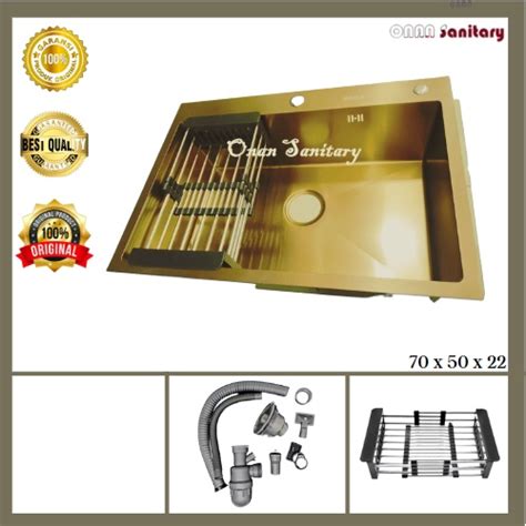 Jual Kitchen Sink Onan Gold Bak Cuci Piring Warna Emas Bak Cuci