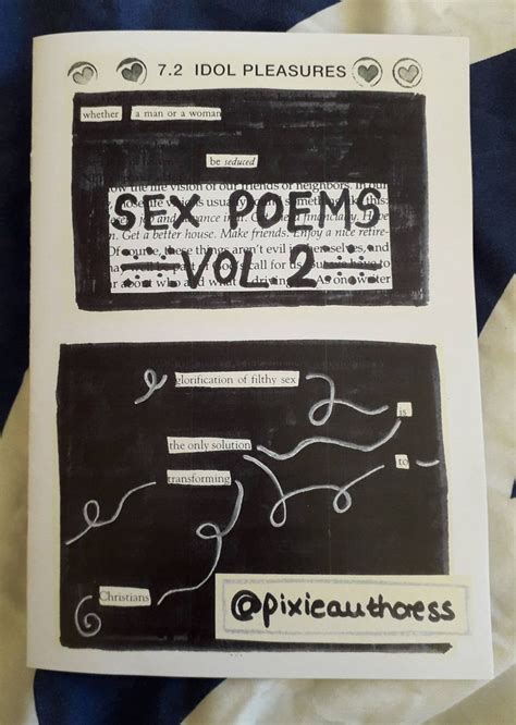 Sex Poems Vol 2 An Erotic Blackout Poetry Zine Etsy