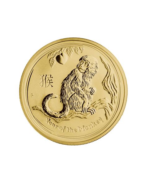 2016 1oz Gold Lunar Year Of The Monkey Perth Mint Bullion Coin