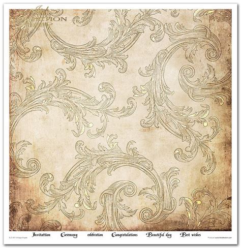 Papeles Scrapbooking SLS 051 ángeles vintage motivos de papel