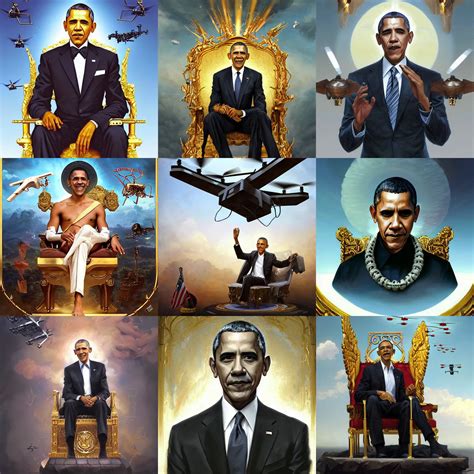 Imaginative Portrait Of Barack Obama Played By Barack Stable