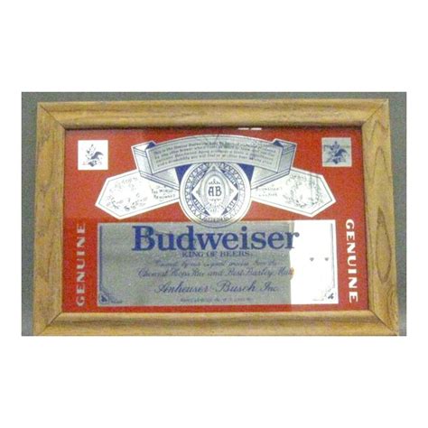 Vintage Budweiser Pub Mirror Beer Mirror Beer Sign Man Etsy Game