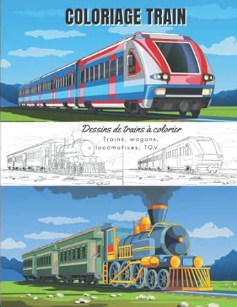 Coloriage Train Dessins Colorier Trains Wagons Locomotives Tgv