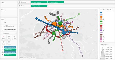 Create Maps That Show Paths Between Origins And Destinations In Tableau