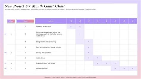 6 Month Training Plan Slide Team