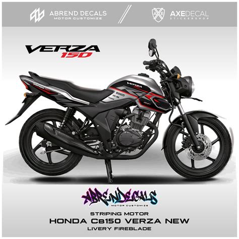 Jual Striping Cb Verza Livery Fireblade Racing Stiker Motor Honda