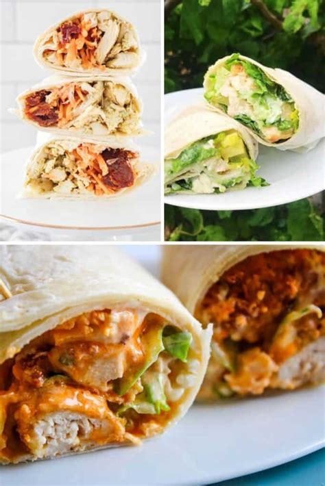 12 Easy Chicken Wraps Made With Leftover Chicken