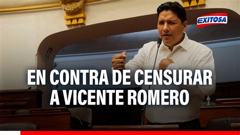 Ilich López en contra de censurar a Vicente Romero Otárola dirá que