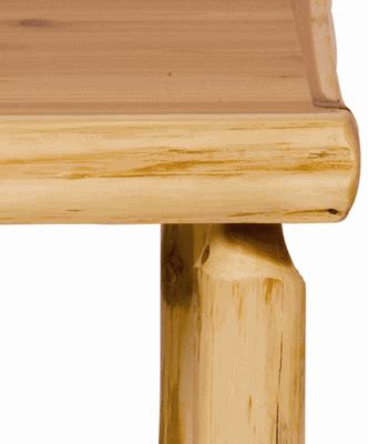 Wildwood Rustics White Cedar Log Coffee Table