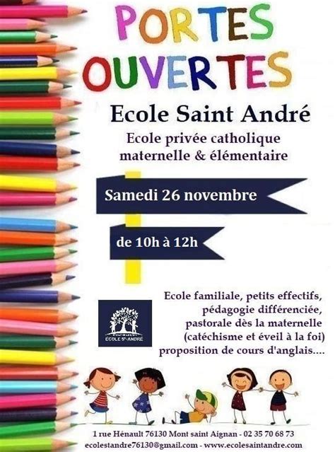 Portes ouvertes École maternelle et élémentaire Saint André