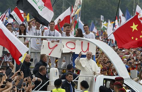 Pope Francis At World Youth Day Mercy Always Has A Youthful Face