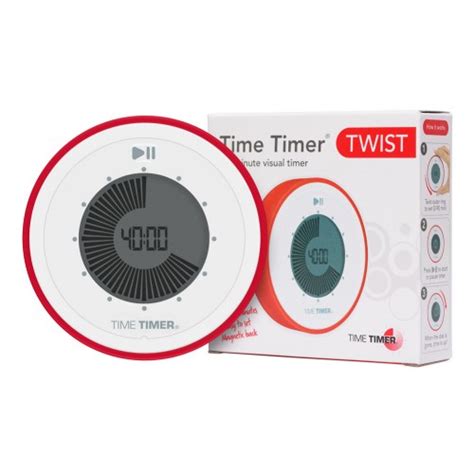 Time Timer® Twist 90 Minute Visual Digital Timer