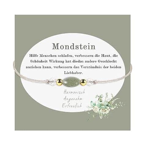 Mondstein Armband F R Frauen Handgefertigt Mondstein Edelstein