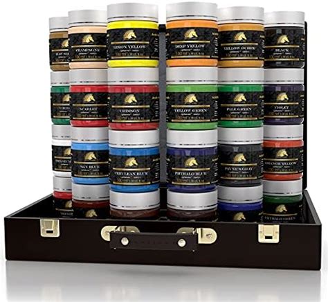 MyArtscape Acrylic Paint Set - 24 x 100ml Bottles with Storage Box ...