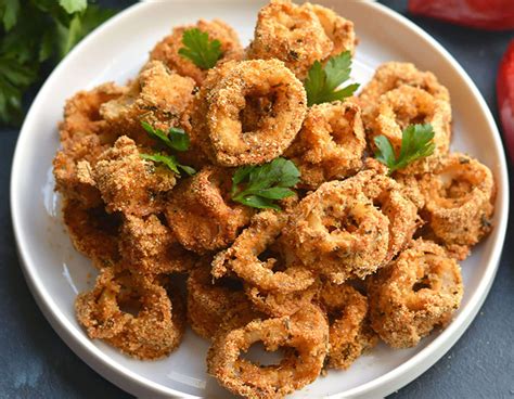 Spicy Sheet Pan Baked Calamari | Paleo, Gluten Free, Spicy