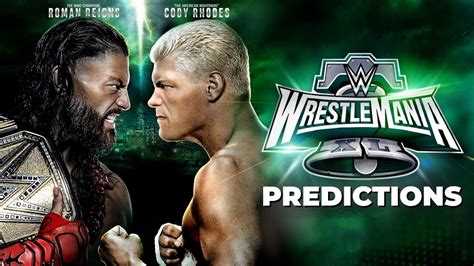 Wwe Wrestlemania 40 Night 2 Predictions Youtube