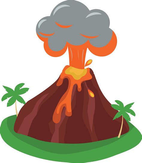 Cute Tropical Nature Island Volcano Cartoon #3 Vinyl Decal Sticker – Shinobi Stickers