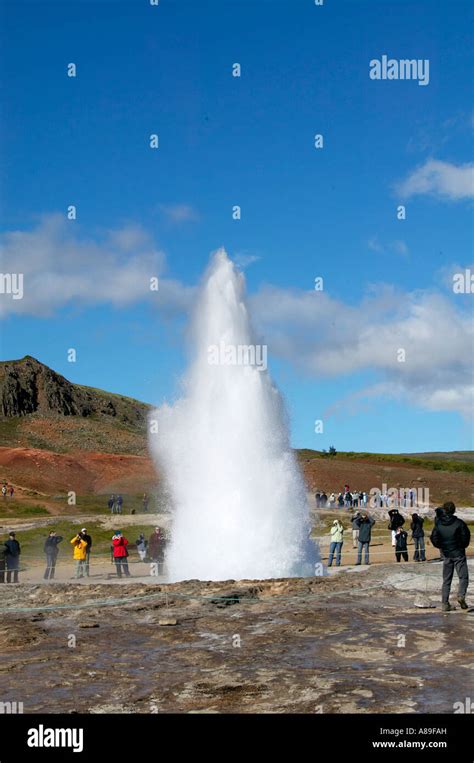 Strokkur geyser, Iceland Stock Photo - Alamy