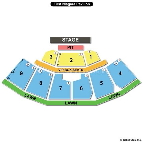 KeyBank Pavilion, Burgettstown PA - Seating Chart View