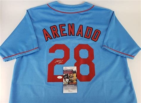 Nolan Arenado Signed St Louis Cardinals Throwback Jersey Jsa Coa