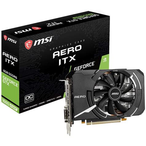 Carte Graphique Msi Nvidia Geforce Gtx Super Aero Itx Oc Go Gddr