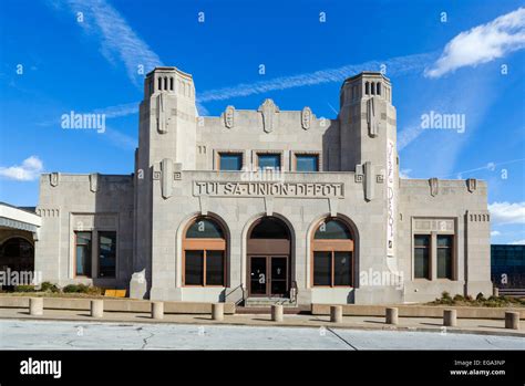 The Art Deco Tulsa Union Depot Tulsa Oklahoma Usa Stock Photo